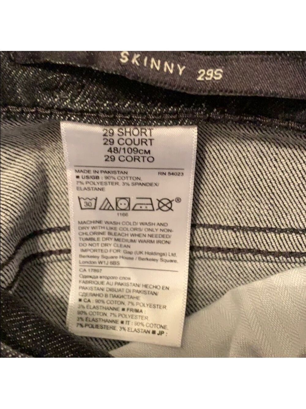 Like New Banana Republic Dark Grey Skinny Jeans - Picture 2 of 4